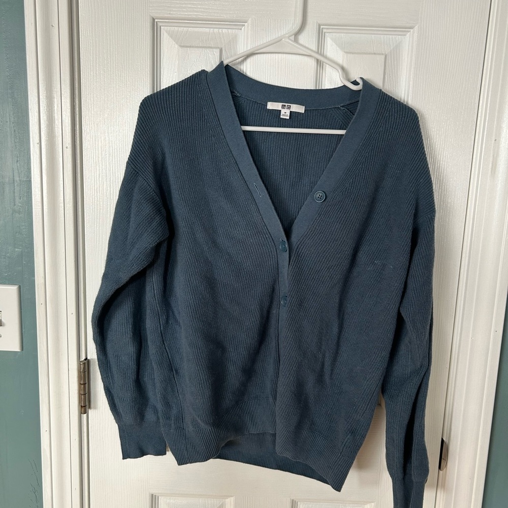 Blue button cardigan